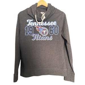NFL Team Apparel Tennessee Titans Womens Top‎ Gray Medium Titan Up